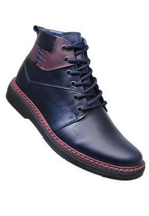 Botín Amarrar Cuero Para Hombre