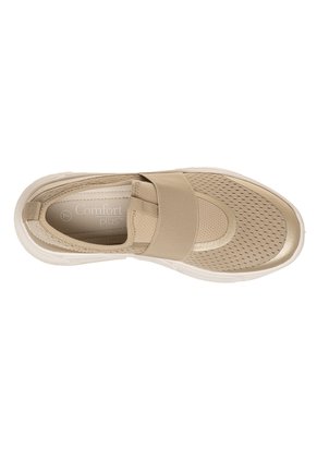 Zapatos Casuales Tipo Sneakers Para Mujer Bronceado Comfort Plus 211532