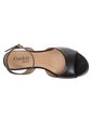Sandalias Petite Con Taco Tipo Cuña Para Mujer Negro Comfort Plus 211589 de Generic