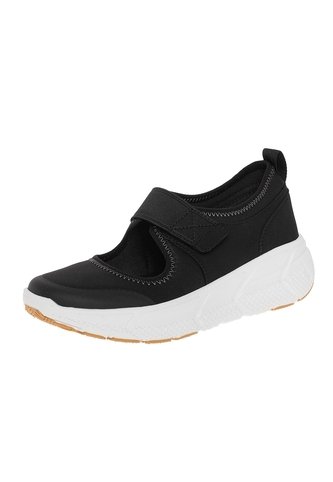 Zapatos Casuales Tipo Sneakers Para Mujer Negro Comfort Plus 211234 Generic