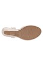 Sandalias Petite Con Taco Tipo Cuña Para Mujer Marfil Comfort Plus 211588 de Generic