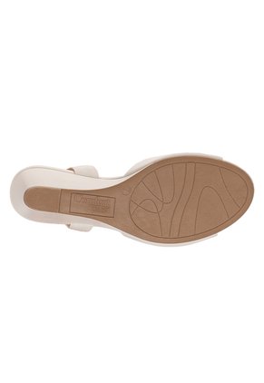 Sandalias Petite Con Taco Tipo Cuña Para Mujer Marfil Comfort Plus 211588