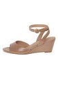 Sandalias Petite Con Taco Tipo Cuña Para Mujer Bronceado Comfort Plus 211590 de Generic