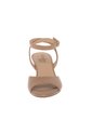Sandalias Petite Con Taco Tipo Cuña Para Mujer Bronceado Comfort Plus 211590 de Generic