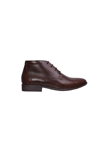 Botín Para Hombre Casual Cuero Amarrar