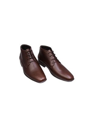 Botín Para Hombre Casual Cuero Amarrar