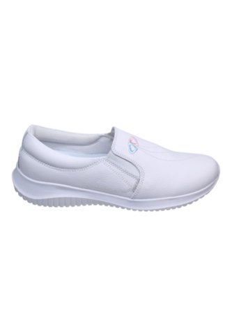 Zapato Mocasín Cuero Clínico Blanco Generic