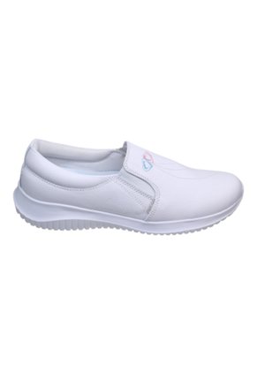 Zapato Mocasín Cuero Clínico Blanco