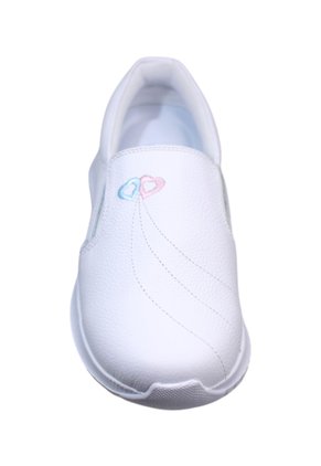 Zapato Mocasín Cuero Clínico Blanco