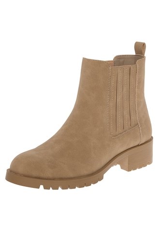 Botines Chelsea Para Mujer Bronceado Comfort Plus 210212 Generic