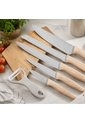 Set De 5 Cuchillos De Cocina + Pelador De Papas de Generic