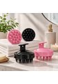 Cepillo Masajeador De Silicona Para Cuero Cabelludo Exfoliante Capilar Negro de Generic