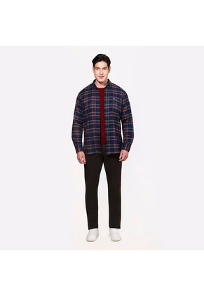 Camisa Leñadora Lec Lee Para Hombre - Vinotinto Rojo/XL