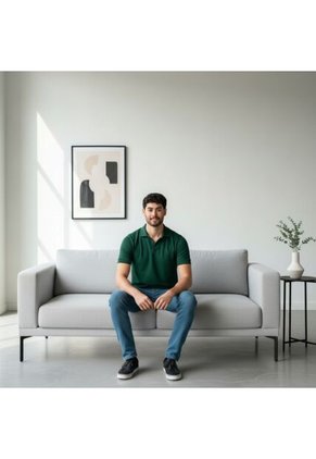 Camiseta Polo 303 Hombre Lec Lee - Verde Oscuro Verde Oscuro/XL