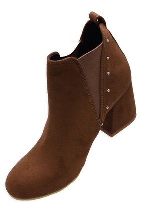 Botín Tacón Dama Textil Con Resorte