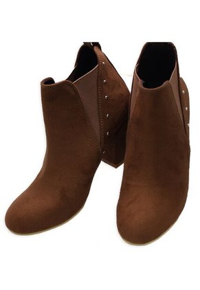 Botín Tacón Dama Textil Con Resorte