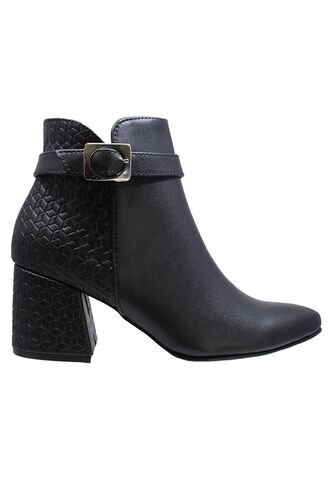 Botín Puntudo Con Cremallera Para Mujer Generic