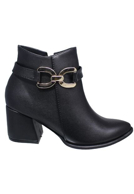 Botín Puntudo Hebilla Para Mujer Tacon 61/2