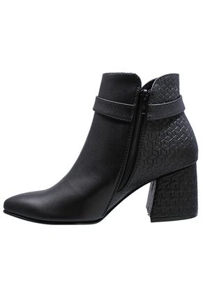 Botín Puntudo Con Cremallera Para Mujer