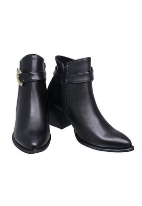 Botín Puntudo Hebilla Para Mujer Tacon 61/2