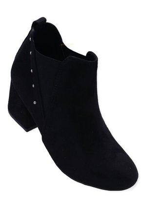 Botín Tacón Ancho Textil Mujer