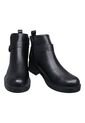 Botín Plano Dama Correas Ajuste Cremallera de Generic