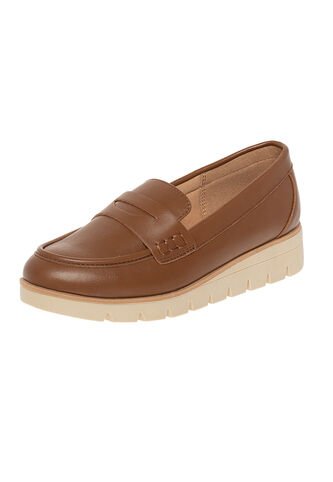 Zapatos Casuales Tipo Mocasín Kiley Para Mujer Cogñac Comfort Plus 201551 Generic