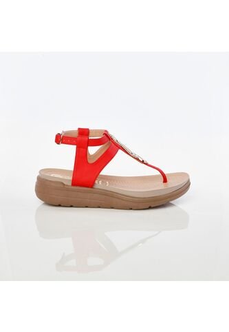 SANDALIAS GERAL'S MUJER 6076-B-NA ROJO Talla 37 GERAL'S