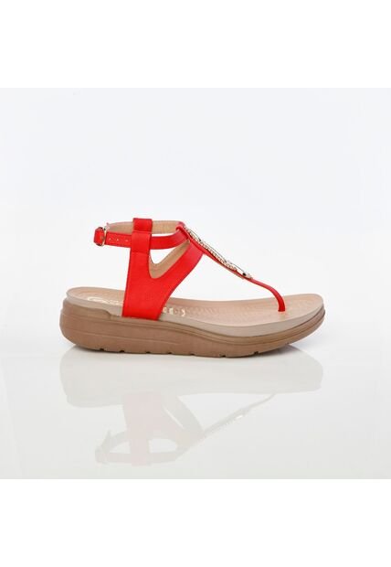 SANDALIAS GERAL'S MUJER 6076-B-NA ROJO Talla 37