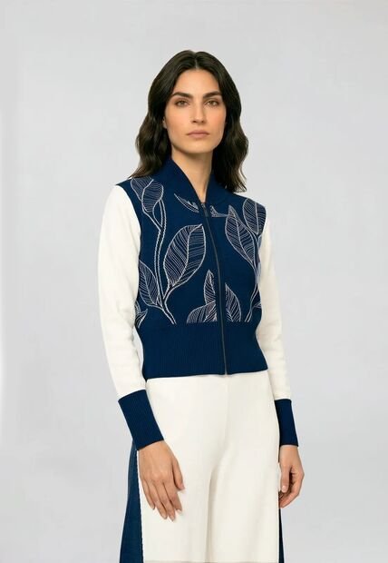 Chaqueta Sofía - Azul/Marfil - Give