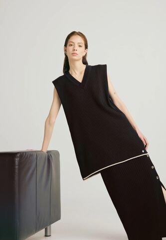 Chaleco Andrea - Negro - Give Giive