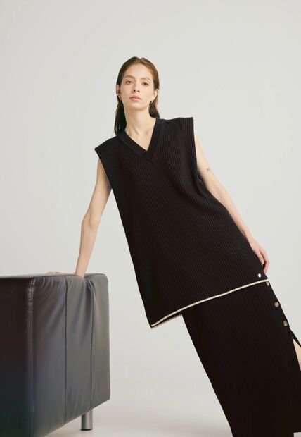 Chaleco Andrea - Negro - Give