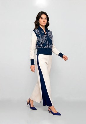 Pantalón Sofía - Marfil/Azul - Giive