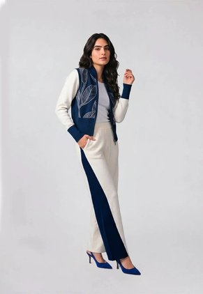 Pantalón Sofía - Marfil/Azul - Giive