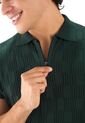 Camiseta Polo Cuadro Canales Cremallera - Verde Militar - Giive de Giive