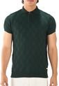 Camiseta Polo Cuadro Canales Cremallera - Verde Militar - Giive de Giive