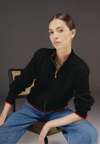 Chaqueta Trenzada - Negro - Give Giive