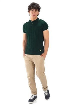 Camiseta Polo Cuadros - Verde - Giive