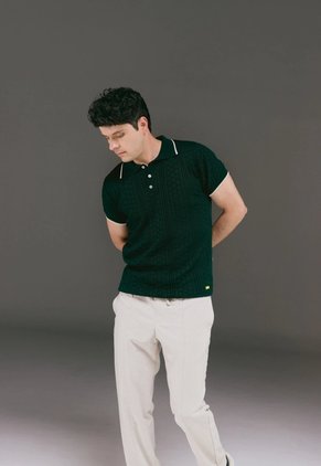 Camiseta Polo Cuadros - Verde - Giive