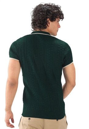 Camiseta Polo Cuadros - Verde - Giive