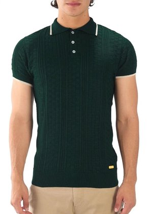 Camiseta Polo Cuadros - Verde - Giive