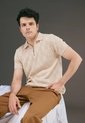 Camiseta Polo Cuadro Canales Cremallera - Beige - Giive de Giive
