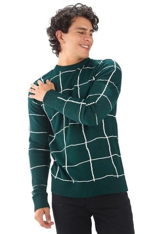 Saco Cuadros Desiguales - Verde - Giive Giive
