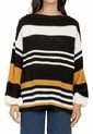 Buzo Punto Ingles Cuello Bandeja Rayas Negro - EMC572 de Giive