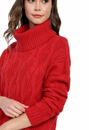 Buzo Maiz Cuello Tortuga - WMC538-Rojo