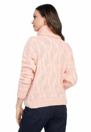 Buzo Maiz Cuello Tortuga - WMC538-Palo Rosa