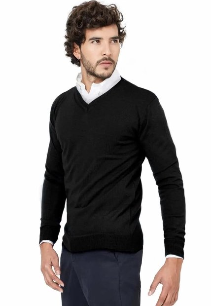 Buzo Cuello V - Negro - Giive