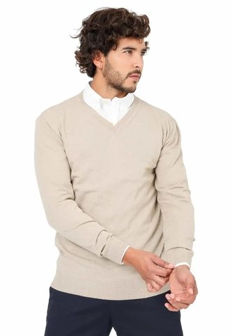Buzo Cuello V - Beige - Giive Giive