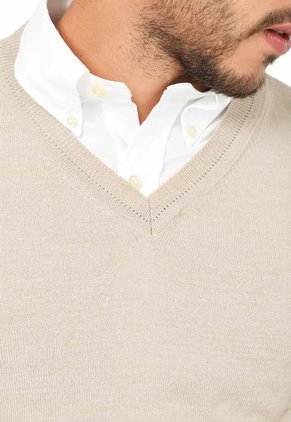 Buzo Cuello V - Beige - Giive