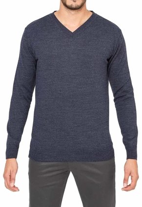 Buzo Cuello V - Azul Jasped - Giive